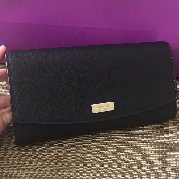Kate Spade Caia Black Wallet - Picture 2 of 8
